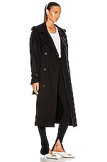 WARDROBE.NYC Trench Coat in Black, view 3, click to view large image.