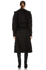 WARDROBE.NYC Trench Coat in Black, view 4, click to view large image.