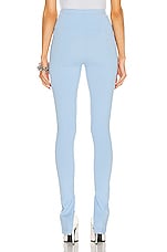 WARDROBE.NYC Side Zip Legging in Mid Blue, view 3, click to view large image.