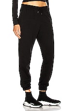 WARDROBE.NYC Track Pant in Black, view 2, click to view large image.