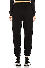 WARDROBE.NYC Track Pant in Black, view 3, click to view large image.
