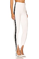 WARDROBE.NYC for FWRD Stirrup Legging in White & Black, view 2, click to view large image.