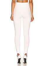 WARDROBE.NYC for FWRD Stirrup Legging in White & Black, view 3, click to view large image.