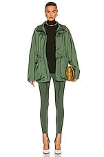 WARDROBE.NYC Stirrup Legging in Aviator Green, view 4, click to view large image.