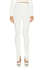 WARDROBE.NYC x Hailey Bieber HB Legging in Off White, view 1, click to view large image.