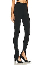 WARDROBE.NYC x Hailey Bieber HB Legging in Black, view 2, click to view large image.