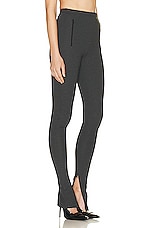 WARDROBE.NYC Side Zip Legging in Charcoal, view 2, click to view large image.