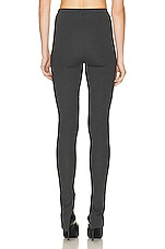 WARDROBE.NYC Side Zip Legging in Charcoal, view 3, click to view large image.