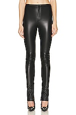 WARDROBE.NYC Leather Legging in Black, view 1, click to view large image.