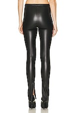 WARDROBE.NYC Leather Legging in Black, view 3, click to view large image.