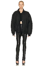 WARDROBE.NYC Leather Legging in Black, view 4, click to view large image.