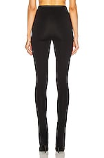 WARDROBE.NYC Side Zip Legging in Black, view 3, click to view large image.