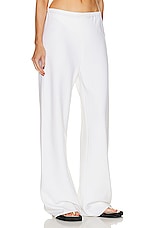 WARDROBE.NYC Bias Cut Pant in White, view 2, click to view large image.