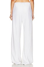 WARDROBE.NYC Bias Cut Pant in White, view 3, click to view large image.