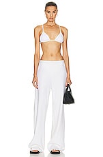 WARDROBE.NYC Bias Cut Pant in White, view 4, click to view large image.