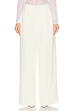 WARDROBE.NYC Evening Trouser in Off White, view 1, click to view large image.