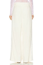 WARDROBE.NYC Evening Trouser in Off White, view 3, click to view large image.