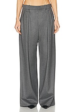 WARDROBE.NYC Low Rise Trouser in Charcoal, view 1, click to view large image.