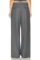WARDROBE.NYC Low Rise Trouser in Charcoal, view 3, click to view large image.