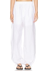 WARDROBE.NYC Beach Pant in White, view 1, click to view large image.