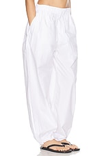 WARDROBE.NYC Beach Pant in White, view 2, click to view large image.