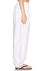 WARDROBE.NYC Beach Pant in White, view 3, click to view large image.