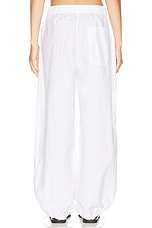 WARDROBE.NYC Beach Pant in White, view 4, click to view large image.