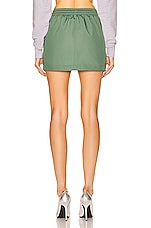 WARDROBE.NYC Utility Skirt Mini in Green, view 3, click to view large image.