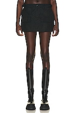 WARDROBE.NYC Cargo Mini Skirt in Black, view 1, click to view large image.