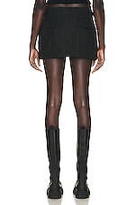 WARDROBE.NYC Cargo Mini Skirt in Black, view 3, click to view large image.