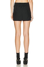 WARDROBE.NYC Utility Mini Skirt in Black, view 3, click to view large image.