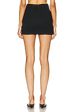 WARDROBE.NYC Column Mini Skirt in Black, view 3, click to view large image.