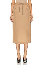 WARDROBE.NYC Utility Skirt in Tan, view 1, click to view large image.