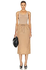 WARDROBE.NYC Utility Skirt in Tan, view 4, click to view large image.