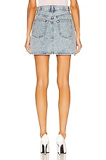WARDROBE.NYC Denim Mini Skirt in Blue, view 3, click to view large image.