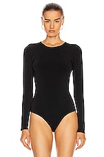 WARDROBE.NYC Bodysuit in Black, view 2, click to view large image.
