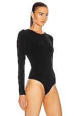WARDROBE.NYC Bodysuit in Black, view 3, click to view large image.