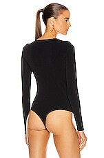 WARDROBE.NYC Bodysuit in Black, view 4, click to view large image.