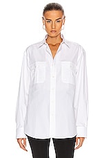 WARDROBE.NYC Oversize Shirt in White, view 1, click to view large image.