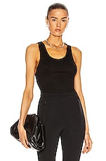 WARDROBE.NYC Ribbed Tank in Black, view 1, click to view large image.