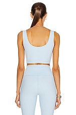 WARDROBE.NYC Crop Top in Light Blue, view 3, click to view large image.