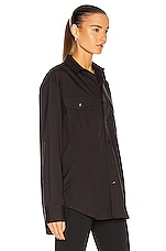 WARDROBE.NYC Oversize Shirt in Black, view 2, click to view large image.