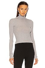 WARDROBE.NYC Turtleneck in Grey, view 1, click to view large image.
