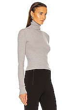 WARDROBE.NYC Turtleneck in Grey, view 2, click to view large image.
