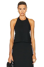 WARDROBE.NYC Halter Top in Black, view 1, click to view large image.