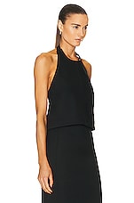 WARDROBE.NYC Halter Top in Black, view 2, click to view large image.