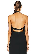 WARDROBE.NYC Halter Top in Black, view 3, click to view large image.