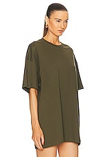 WARDROBE.NYC HB Oversize Tee in Dark Military, view 2, click to view large image.