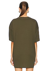 WARDROBE.NYC HB Oversize Tee in Dark Military, view 3, click to view large image.