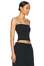 WARDROBE.NYC Opaque Tube Top in Black, view 2, click to view large image.